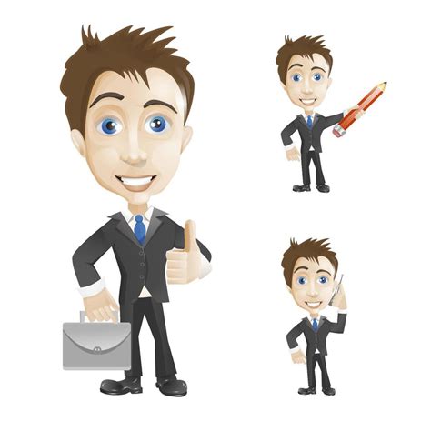 Business Man Cartoon Background Vector 的图像结果