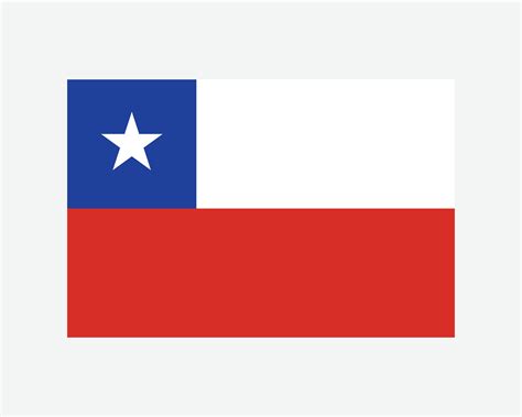 National Flag of Chile. Chilean Country Flag. Republic of Chile ...