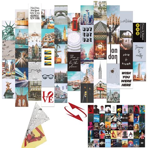 Buy 50 Pcs Album Cover Aesthetic Pictures Wall Collage Kit, Unique ...