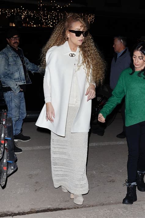 Mariah Carey Stuns in Winter White Ensemble During Luxury Shopping ...