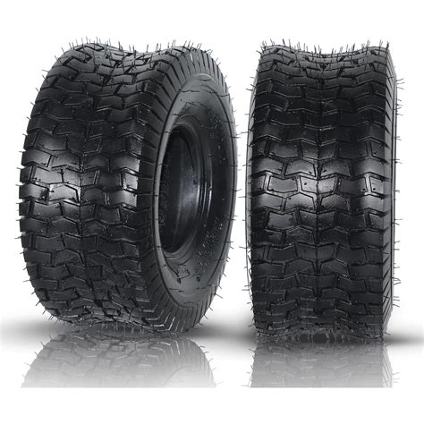 SUNROAD 15x6.00-6 Lawn Mower Tires 15x6.00x6 Lawn & Garden Tractor Turf ...