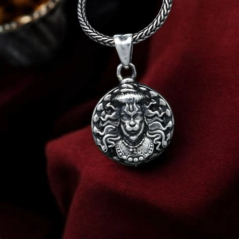Hanuman Locket Pendant with Chain – Astromudra