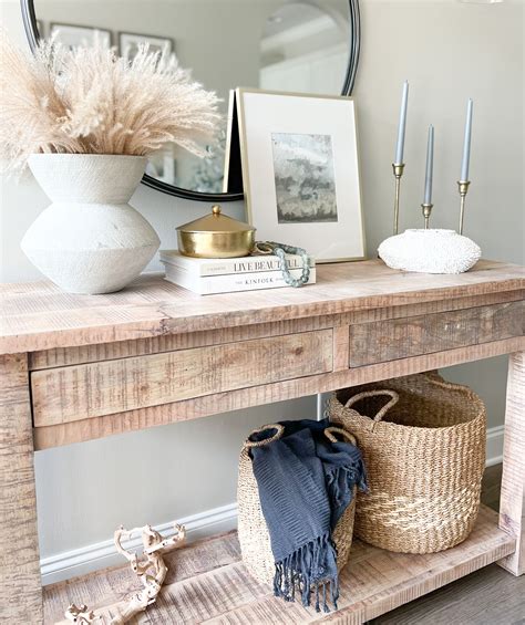 Entry Table Decor Ideas ONE CONSOLE TABLE FOUR DIFFERENT WAYS