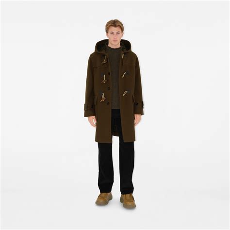Wool Cashmere Duffle Coat in Bramble - Men | Burberry® Official