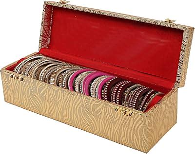 Kuber Industries Wooden One Rod Transparent Velvet Bangle Box|Storage ...