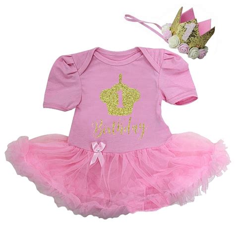 Kirei Sui Baby Cupcake Pink Bodysuit Tutu XL Short Sleeve Pink 1St ...