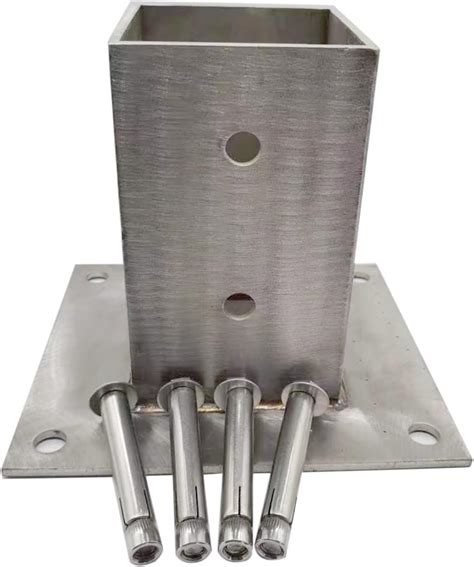 Pergola Post Base Kit, Porch Deck Mailbox Garden Railing Concrete ...