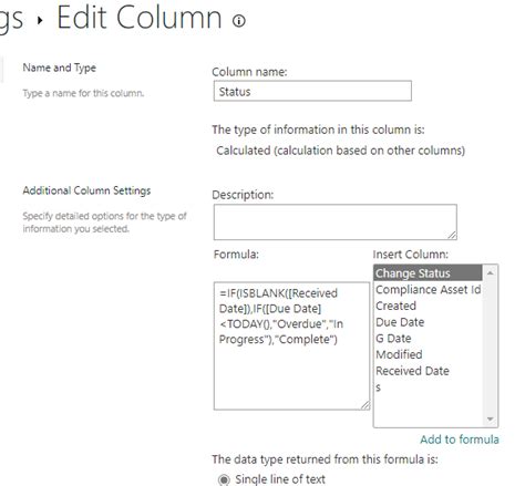 Image result for SharePoint List Calculation Formulas