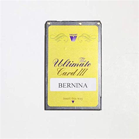 Buy Ultimate Card for Bernina Deco 330 for Vikant Ultimate Box ...