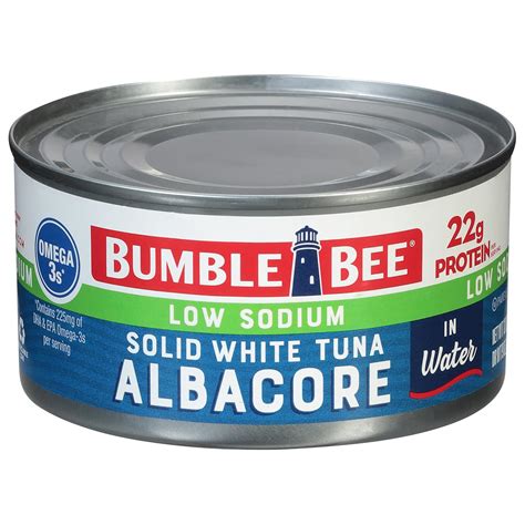 Amazon.com : Bumble Bee Low Sodium Solid White Albacore Tuna in Water ...