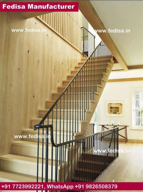 Stair Railing Wood And Steel, Rot Iron Stair Railing | Living room stairs