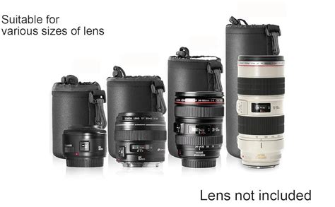 Buy techlife solutions Protective Neoprene Camera Lens Case Pouch for ...