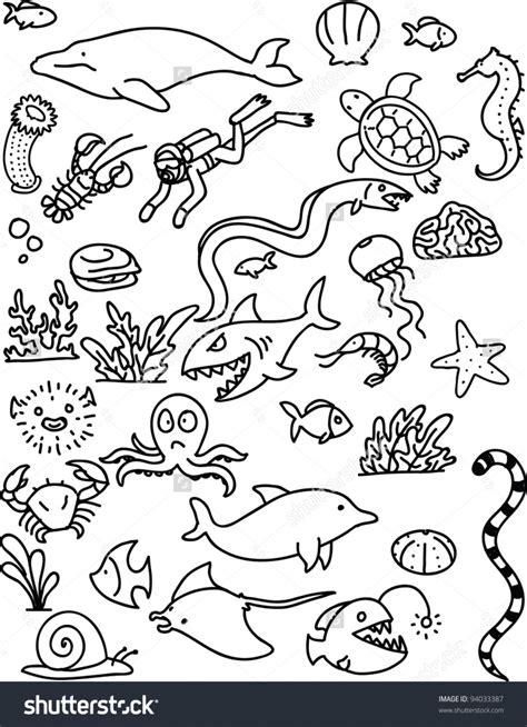 Sea Animal Drawing at GetDrawings | Free download