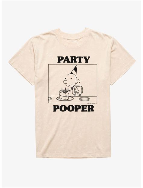 Diary Of A Wimpy Kid Party Pooper T-Shirt - GREY | Hot Topic