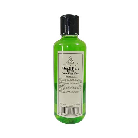 Buy Khadi Pure Gramodyog Herbal Neem Face Wash, 210ml Online at Low ...