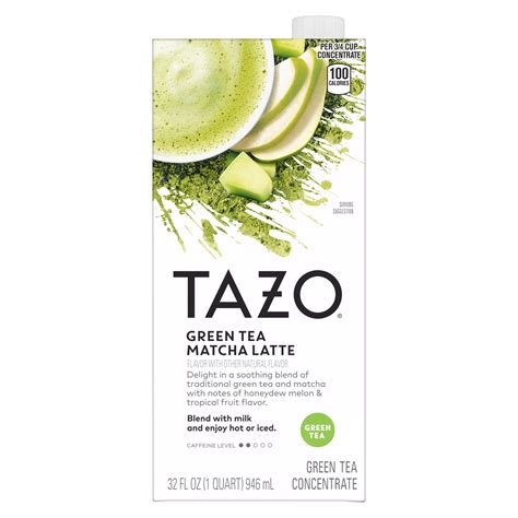TAZO Green Tea Matcha Latte Concentrate, Sweetened with Notes of ...