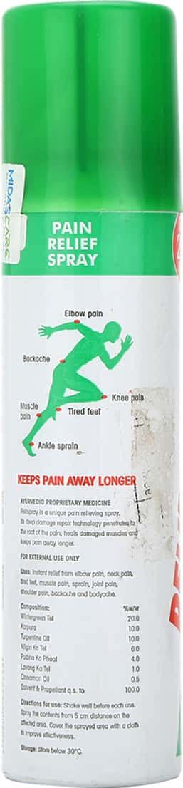 Buy RELISPRAY BOTTLE OF 58GM SPRAY Online & Get Upto 60% OFF at PharmEasy