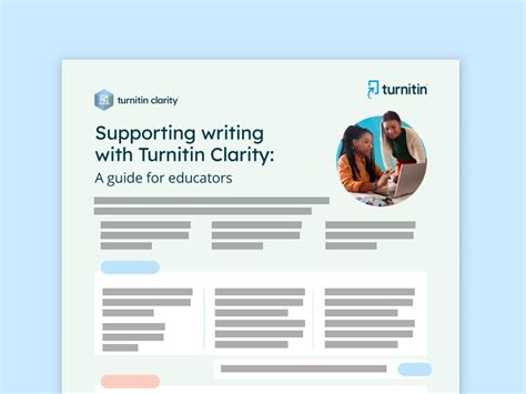 Supporting writing with Turnitin Clarity: A guide for educators