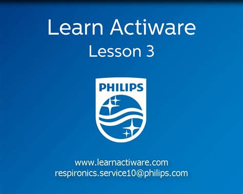 Philips Respironics | Actiware Tutorials