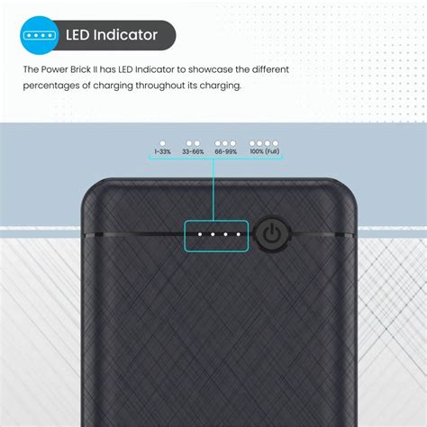 Portronics Power Brick II 10000 mAh Power Bank with LED Indicators (POR ...
