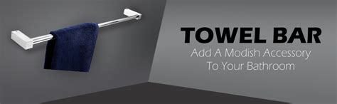GARBNOIRE Stainless Steel 18 INCH Towel Bar Wall Mounted Bathroom Towel ...