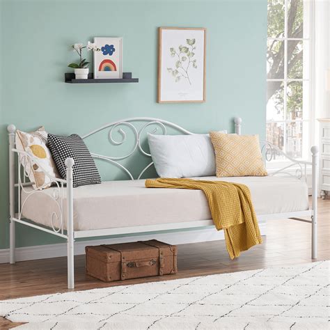VECELO Twin Size Metal Daybed, Victorian Platform | Ubuy India