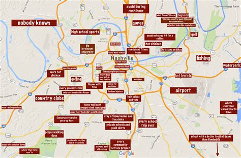 Detailed Map Of Nashville Tn