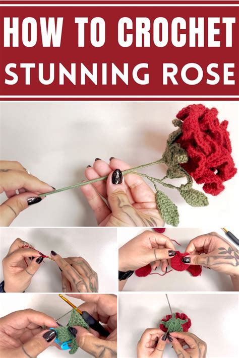 Image result for Crochet Rose Tutorial