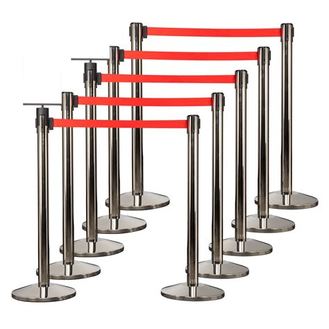 Buy Qbuster Polished Stainless Retractable Belt Stanchion Safety ...