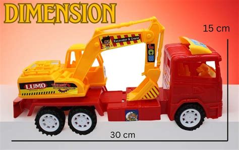 neoinsta shopping Big size friction powered plastic body jcb truck toy ...
