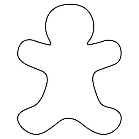 Printable Gingerbread Man Template - Fillable Form 2024