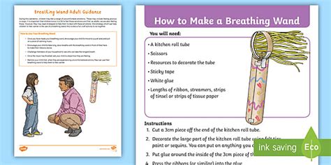 Mindfulness Breathing Wand | Wellbeing Craft Activities