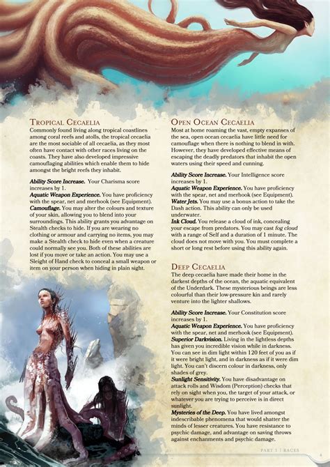 DnD 5e Homebrew — Cacaelia Race by Absurdisan | D&d dungeons and ...