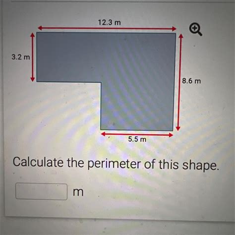 Calculate the perimeter of this shape. - brainly.com