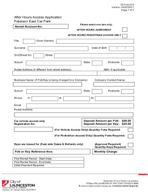 Fillable Online ECM2766920v1632-Fmx-010 After Hours Access Application ...
