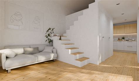 350 Sq Ft Modern Tiny House Plan with Loft - Smallhouseplan.com