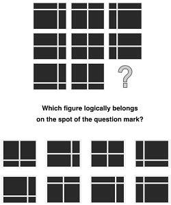 Image result for Raven's Progressive Matrices Ravens Matrices Examples