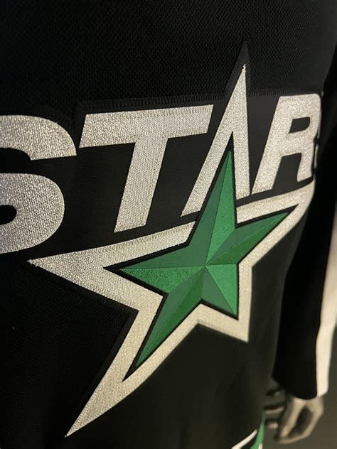 New Stars Reverse Retro jerseys on display at the game : r/DallasStars