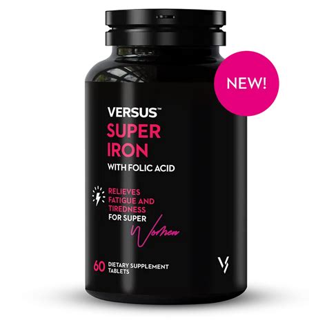 Versus Super Iron with Folic Acid 60 Tablets – Rozzana.pk