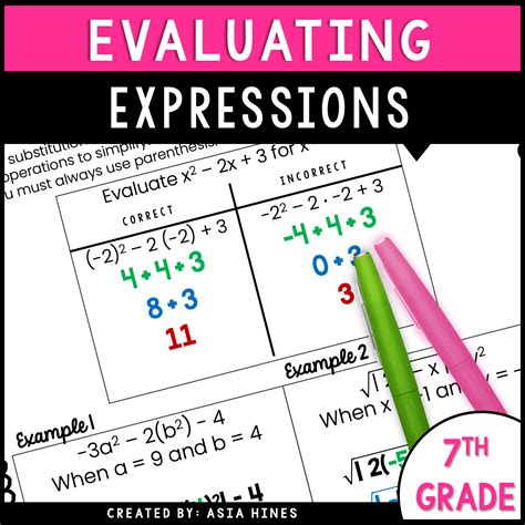Evaluating Algebraic Expressions 的图像结果