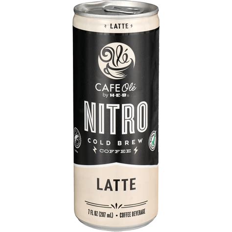 CAFE Olé by H-E-B Nitro Cold Brew Coffee - Latte - Shop Coffee at H-E-B