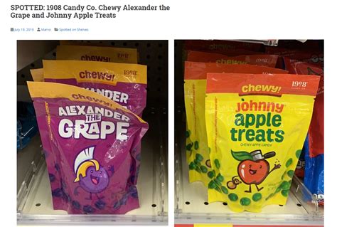 SPOTTED: 1908 Candy Co. Chewy Alexander The Grape and Johnny ...