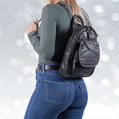 Daisy Leather Backpack | Concealed Carry Purses for Women