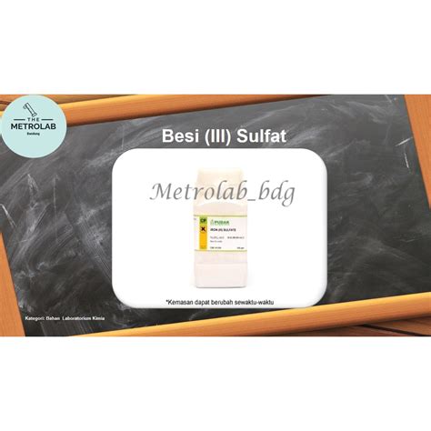Jual Besi (III) Sulfat | Fe2(SO4)3 | Iron (III) Sulfate | 250 g/botol ...
