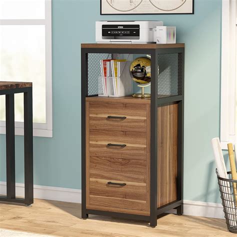 Buy Tribesigns 3 Drawer File Cabinet for Letter Size, Modern Vertical ...