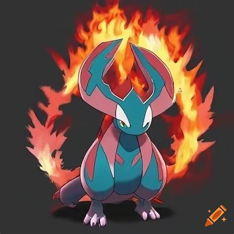 Legendary fire and grass type pokemon