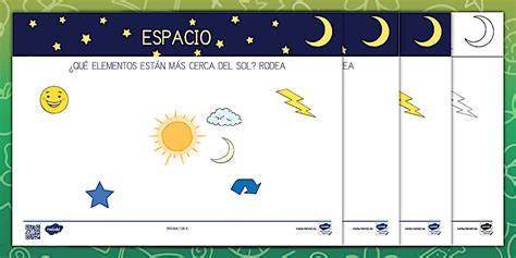 Ficha de actividad: ¿Cerca o lejos? - Espacio - Twinkl