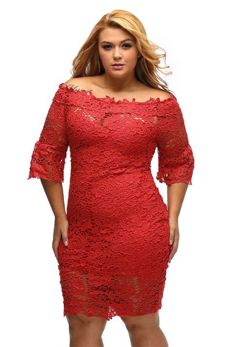 plus size red dress