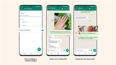 WhatsApp annuncia le novità per i sondaggi e le didascalie