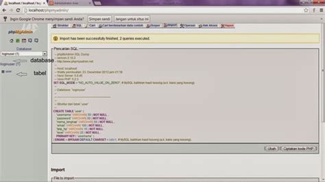 Image result for Tabel User in Database Example